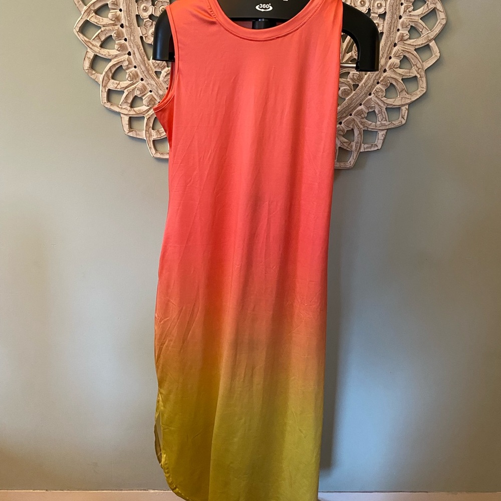 Tie dye maxi dress